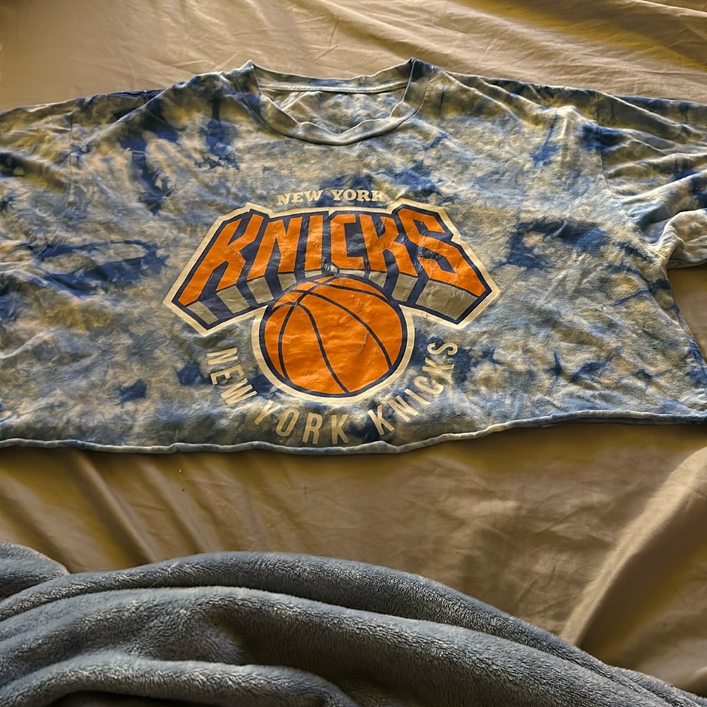 Cropped New York knicks T shirt